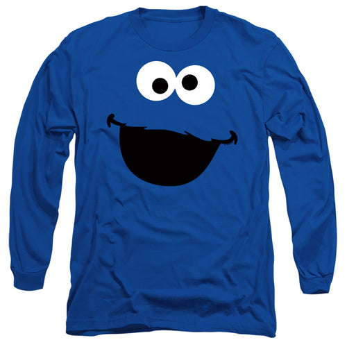 Sesame Street Cookie Monster Face Long Sleeve T-Shirt