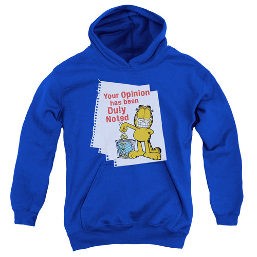 Garfield Duly Noted Youth Hoodie