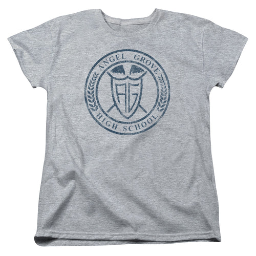 Mighty Morphin Power Rangers Angel Grove Hs Womens T-Shirt