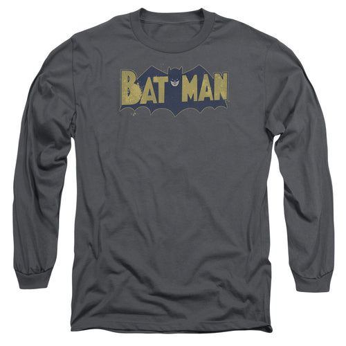 Batman Vintage Logo Splatter Long Sleeve T-Shirt