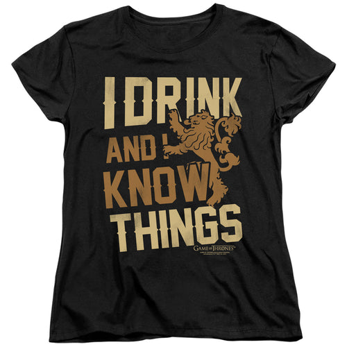 Game of Thrones Know Things Womens T-Shirt