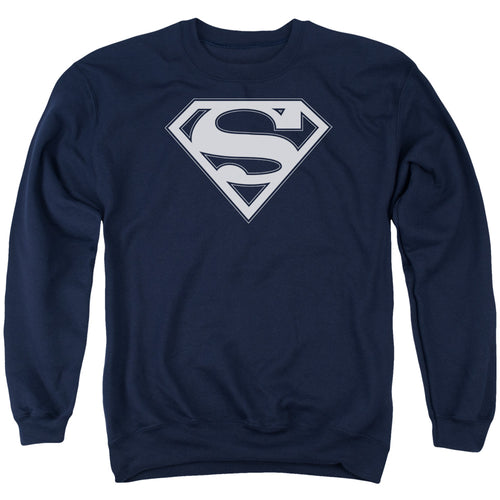 Superman Navy & White Shield Navy Crewneck Sweatshirt