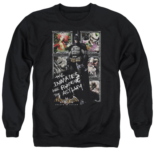 Batman Running The Asylum Crewneck Sweatshirt