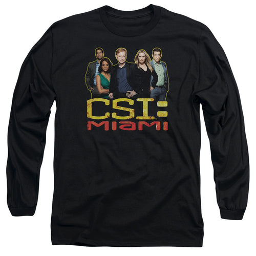 CSI: Miami The Cast In Black Long Sleeve T-Shirt