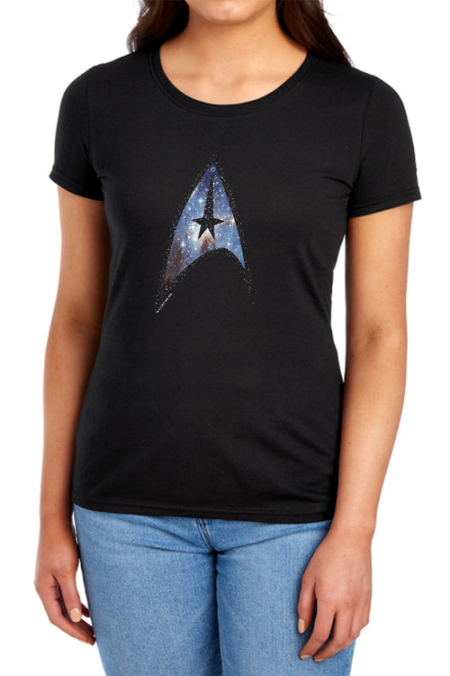 Star Trek Galactic Shield Womens T-Shirt