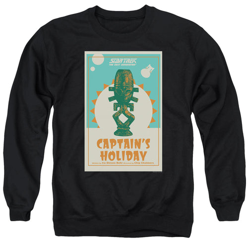 Star Trek Captain's Holiday Black Crewneck Sweatshirt