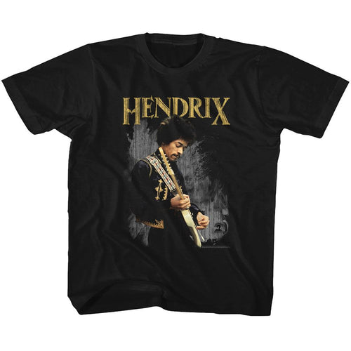 Jimi Hendrix Playing Guitar Youth/Toddler T-Shirt