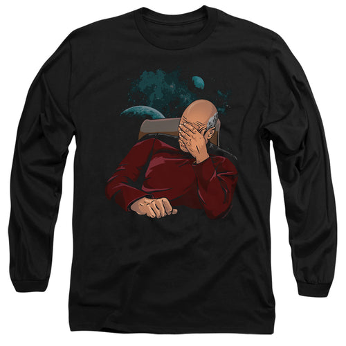 Star Trek Picard Facepalm Long Sleeve T-Shirt