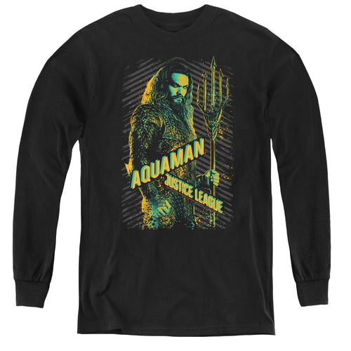 Justice League Aquaman Youth Long Sleeve T-Shirt