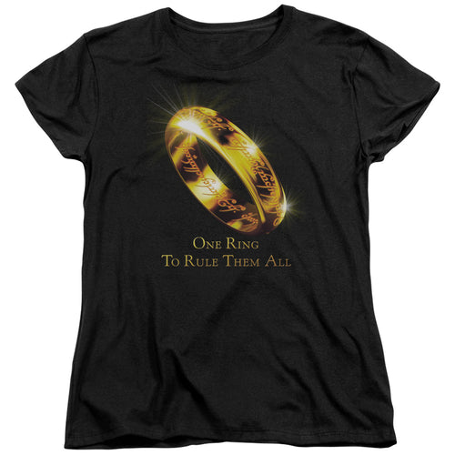 Lord of the Rings One Ring To Rule Them All Womens T-Shirt