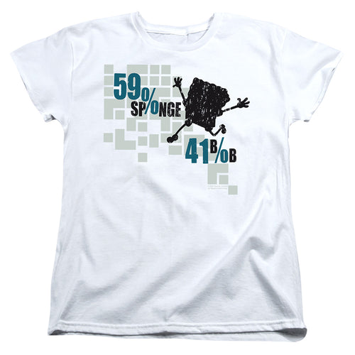 Spongebob Squarepants 59% Sponge, 41% Bob Womens T-Shirt