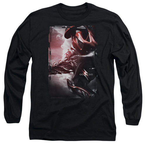 Mighty Morphin Power Rangers: The Movie Red Zord Poster Long Sleeve T-Shirt