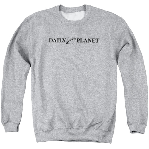 Superman Daily Planet Logo Athletic Heather Crewneck Sweatshirt