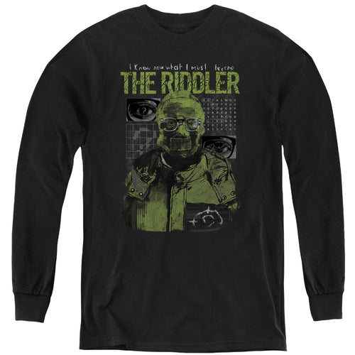 The Batman Riddler Illustration Youth Long Sleeve T-Shirt