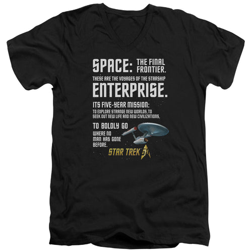 Star Trek The Final Frontier Monologue V-Neck T-Shirt