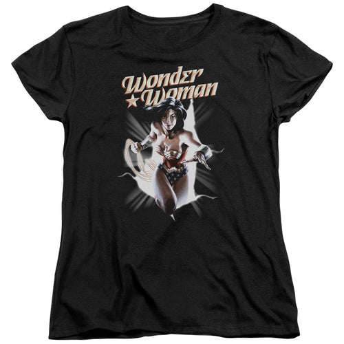 Wonder Woman WW Break Out Womens T-Shirt