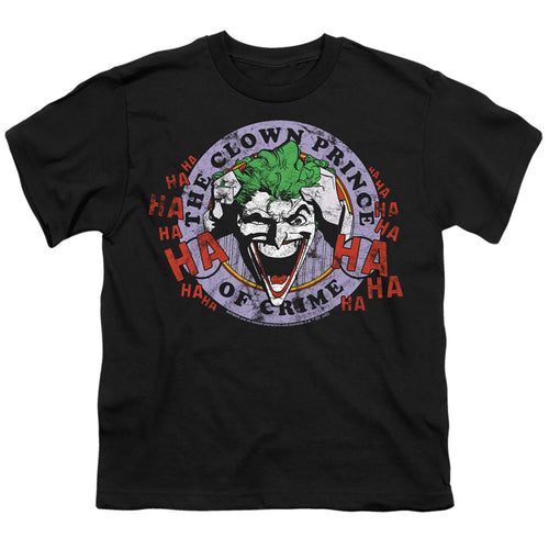 Batman Clown Prince of Crime on Black Youth/Toddler T-Shirt