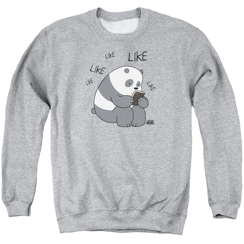 We Bare Bears Panda Like Like Like Crewneck Sweatshirt