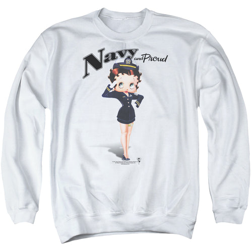 Betty Boop Navy Boop Crewneck Sweatshirt