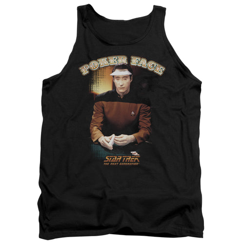 Star Trek Data Poker Face Tank Top