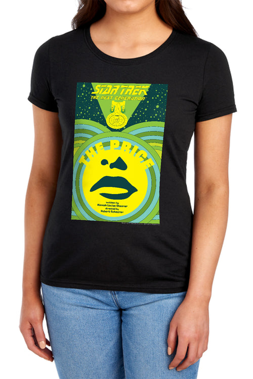 Star Trek The Price Black Womens T-Shirt