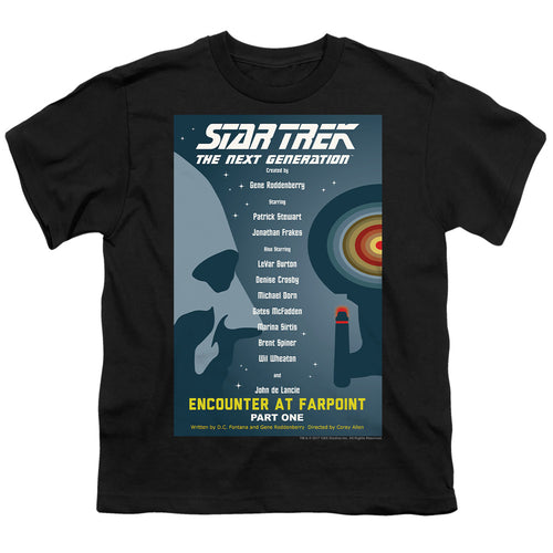 Star Trek Encounter at Farpoint Part One Black Youth/Toddler T-Shirt
