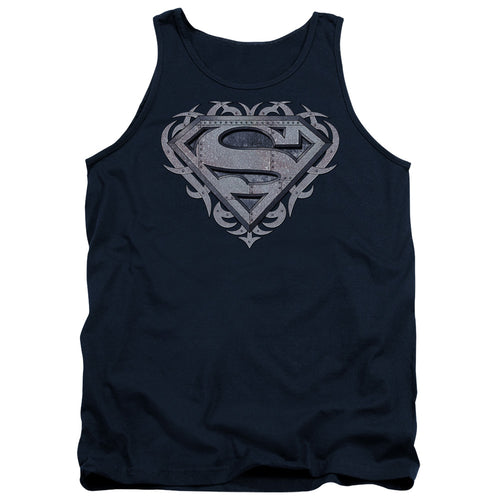 Superman Tribal Steel Shield Tank Top