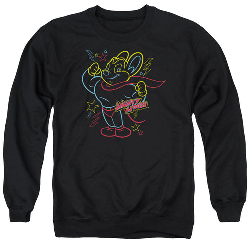 Mighty Mouse Neon Hero Crewneck Sweatshirt
