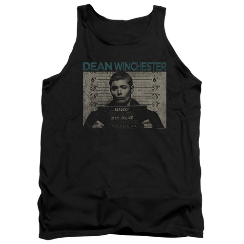 Supernatural Dean Winchester Mug Shot Tank Top