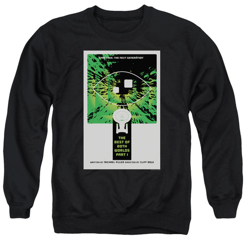 Star Trek The Best of Both Worlds Part I Black Crewneck Sweatshirt
