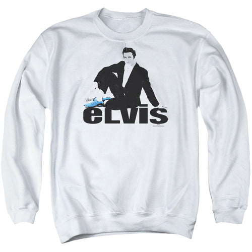 Elvis Presley Blue Suede Crewneck Sweatshirt