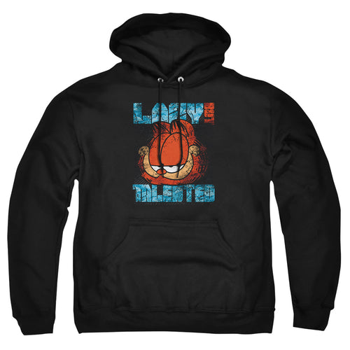 Garfield Lazy But Talented Distressed Pullover Hoodie