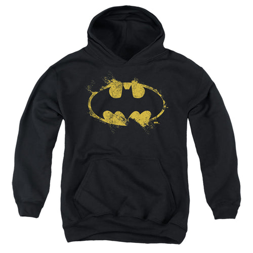 The Batman Paint Roller Logo Youth Hoodie