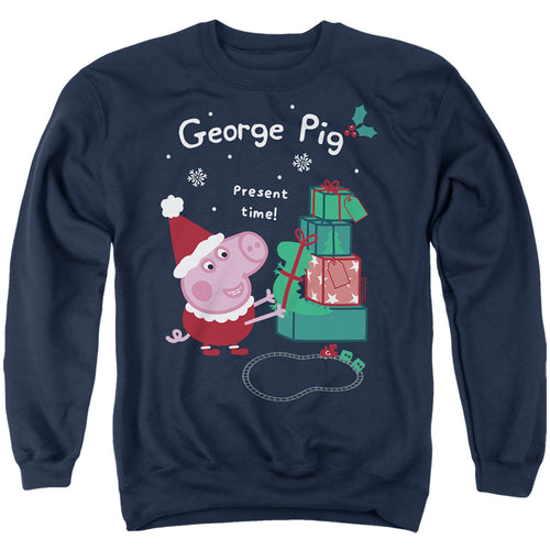 Peppa Pig Christmas Present Time with George Pig Crewneck Sweatshirt