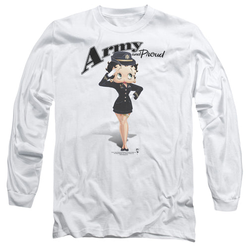 Betty Boop Army Boop Long Sleeve T-Shirt