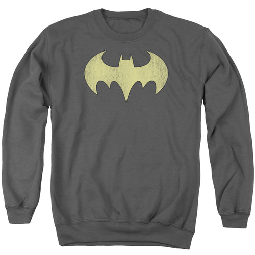 DC Comics Batgirl Logo Distressed Crewneck Sweatshirt