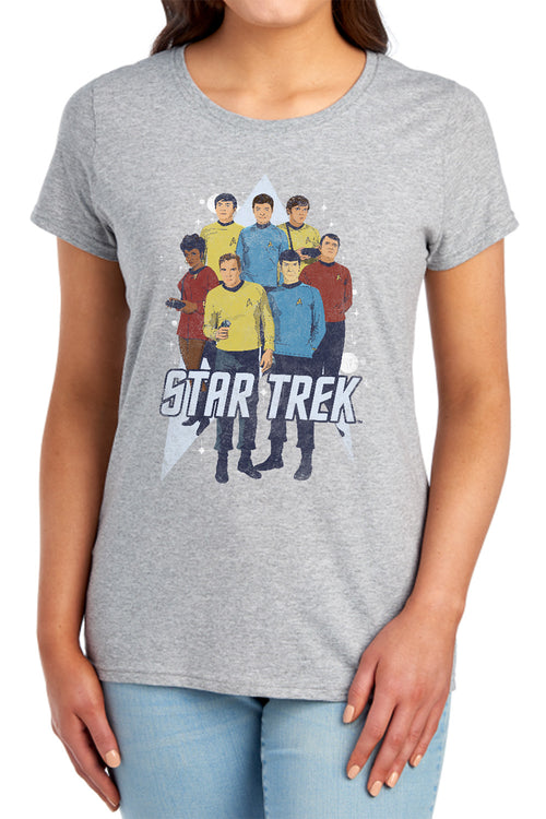 Star Trek Here Here Womens T-Shirt