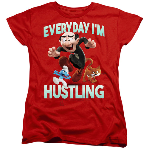 The Smurfs Everyday I'm Hustling Womens T-Shirt