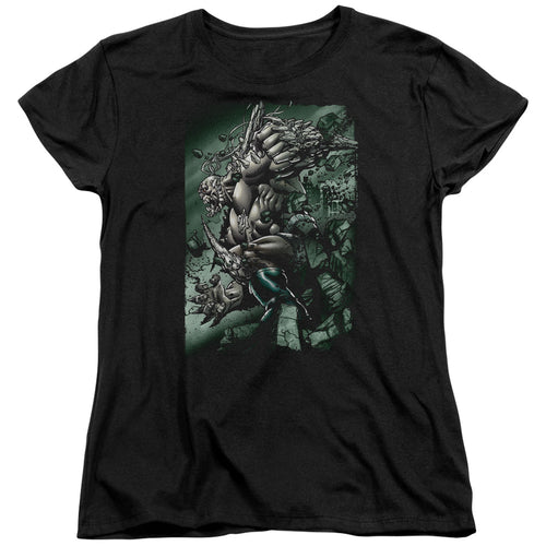 Superman Doomsday Destruction Womens T-Shirt