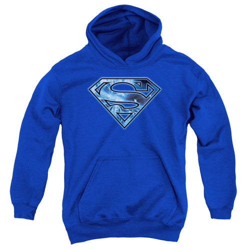 Superman On Ice Shield Youth Hoodie