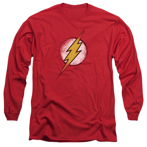 Justice League Destroyed Flash Logo Long Sleeve T-Shirt