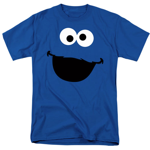 Sesame Street Cookie Monster Face Royal T-Shirt