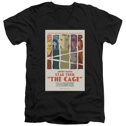 Star Trek Juan Ortiz The Cage Black V-Neck T-Shirt