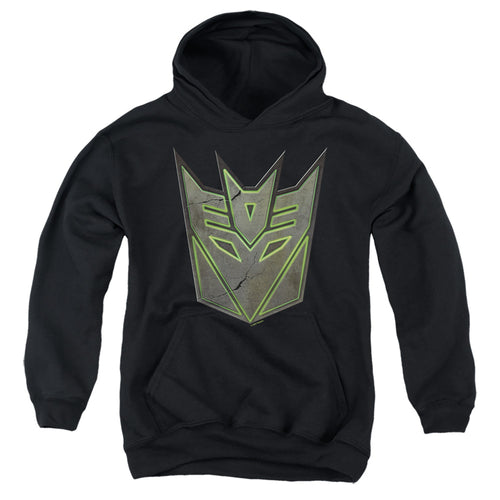 Transformers Glowing Decepticon Logo Youth Hoodie
