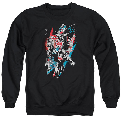 Batman v Superman Ripped Trio 2 Crewneck Sweatshirt