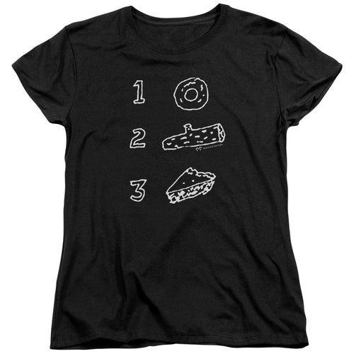 Twin Peaks Donut Log Pie Womens T-Shirt