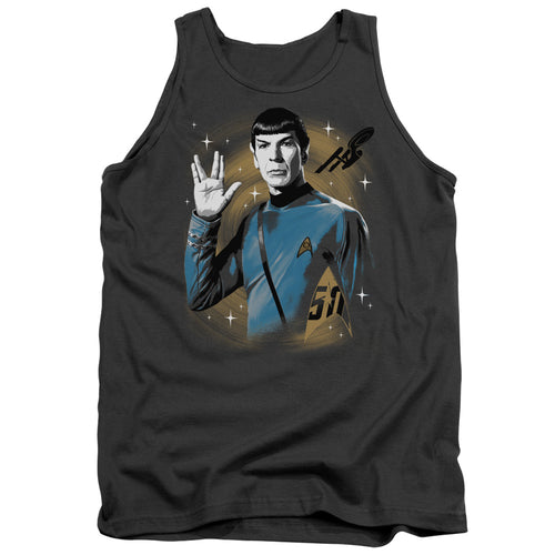Star Trek Spock Live Long 50th Tank Top
