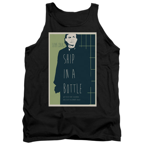 Star Trek Ship in a Bottle Black Tank Top