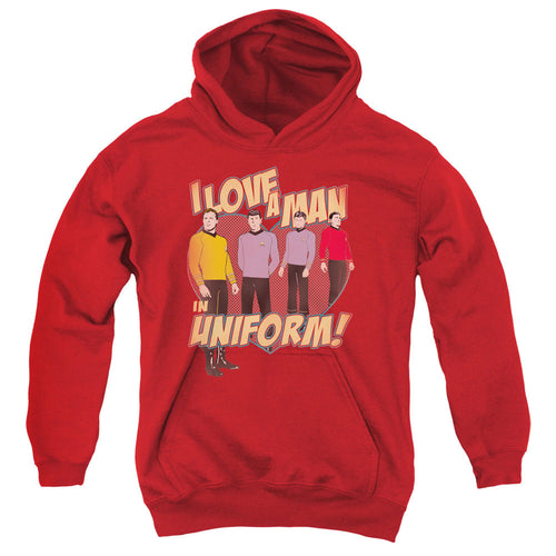 Star Trek I Love a Man in Uniform Youth Hoodie