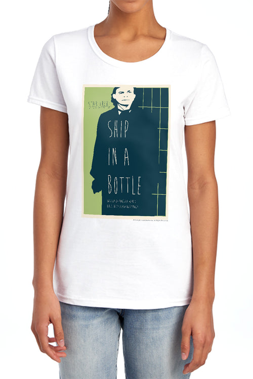 Star Trek Ship in a Bottle Womens T-Shirt